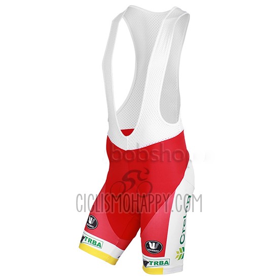 Wallonie Bruxelles Cycling Jersey Bib Short 2013 Men Short Sleeve Yellow and Red